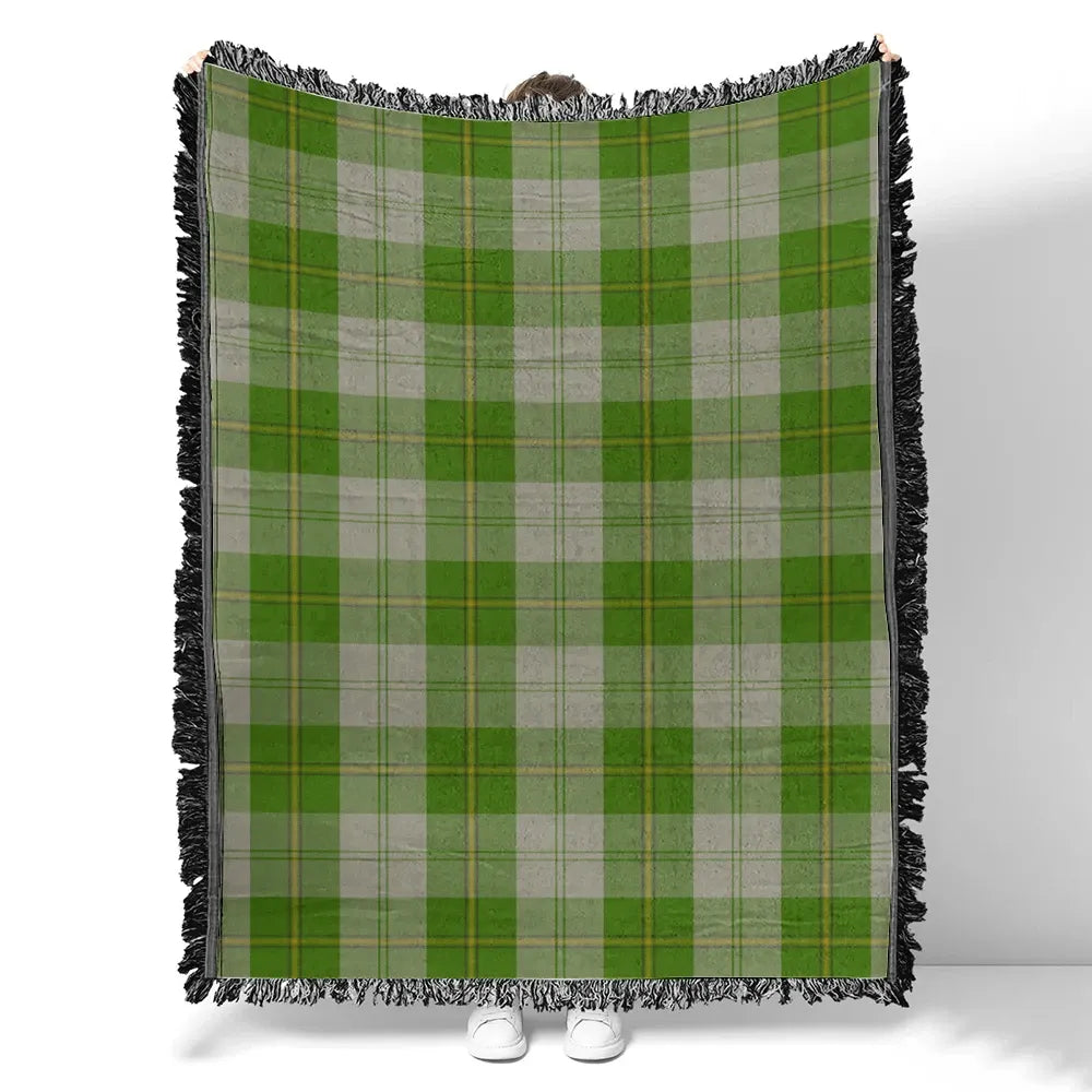 Scottish Tartan Cunningham Dress Green Dancers Clan Woven Blanket Plaid Style