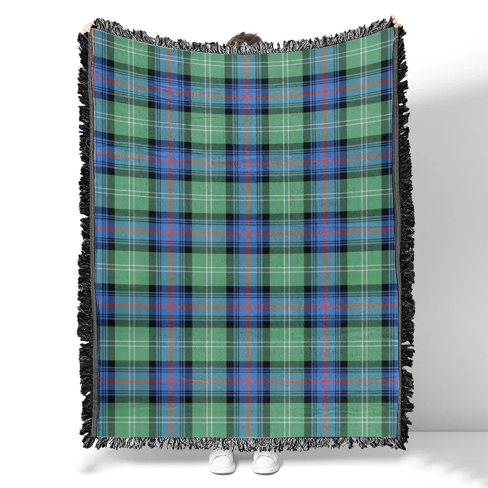Scottish Tartan Sutherland Old Ancient Clan Woven Blanket Plaid Style