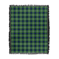 Scottish Tartan Tweedside District Clan Woven Blanket Plaid Style