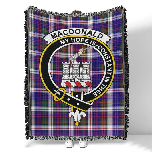 Scottish Tartan MacDonald Dress Modern Clan Woven Blanket Crest Style