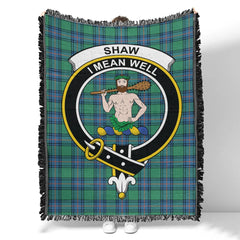 Scottish Tartan Shaw Ancient Clan Woven Blanket Crest Style
