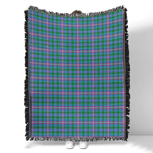 Scottish Tartan Pitcairn Hunting Clan Woven Blanket Plaid Style