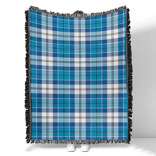 Scottish Tartan Roberton Clan Woven Blanket Plaid Style