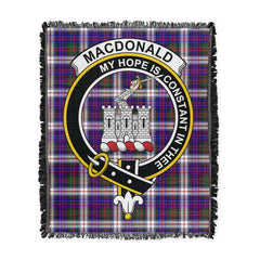 Scottish Tartan MacDonald Dress Modern Clan Woven Blanket Crest Style