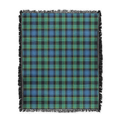 Scottish Tartan Mouat Clan Woven Blanket Plaid Style