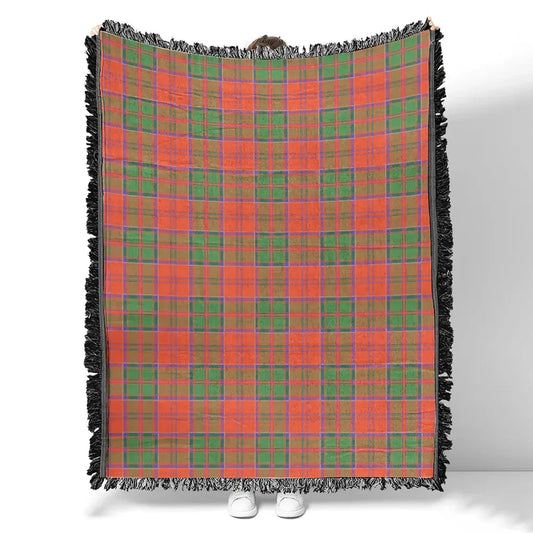 Scottish Tartan Grant Ancient Clan Woven Blanket Plaid Style