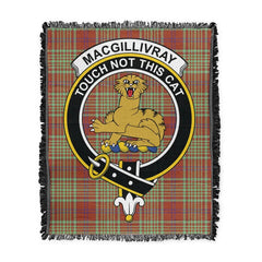 Scottish Tartan MacGillivray Hunting Ancient Clan Woven Blanket Crest Style