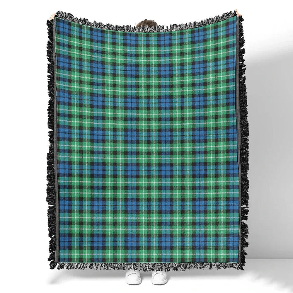 Scottish Tartan Graham of Montrose Ancient Clan Woven Blanket Plaid Style