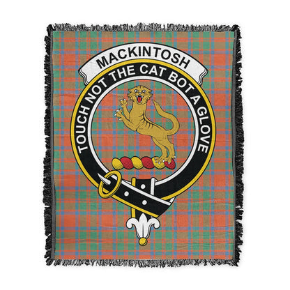 Scottish Tartan MacKintosh Ancient Clan Woven Blanket Crest Style