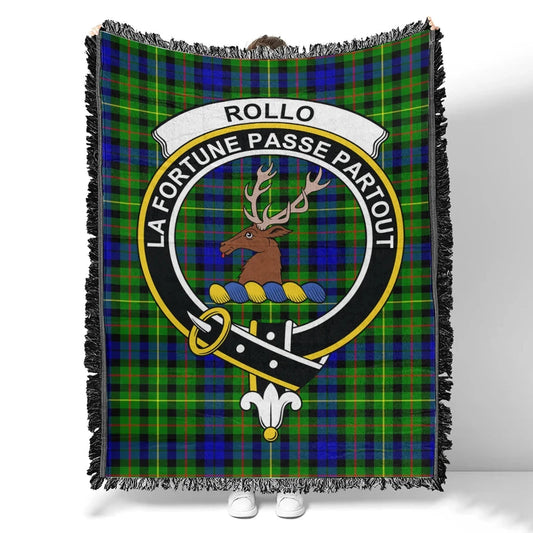 Scottish Tartan Rollo Modern Clan Woven Blanket Crest Style