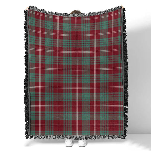 Scottish Tartan Crawford Modern Clan Woven Blanket Plaid Style