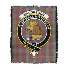 Scottish Tartan MacGregor Hunting Ancient Clan Woven Blanket Crest Style