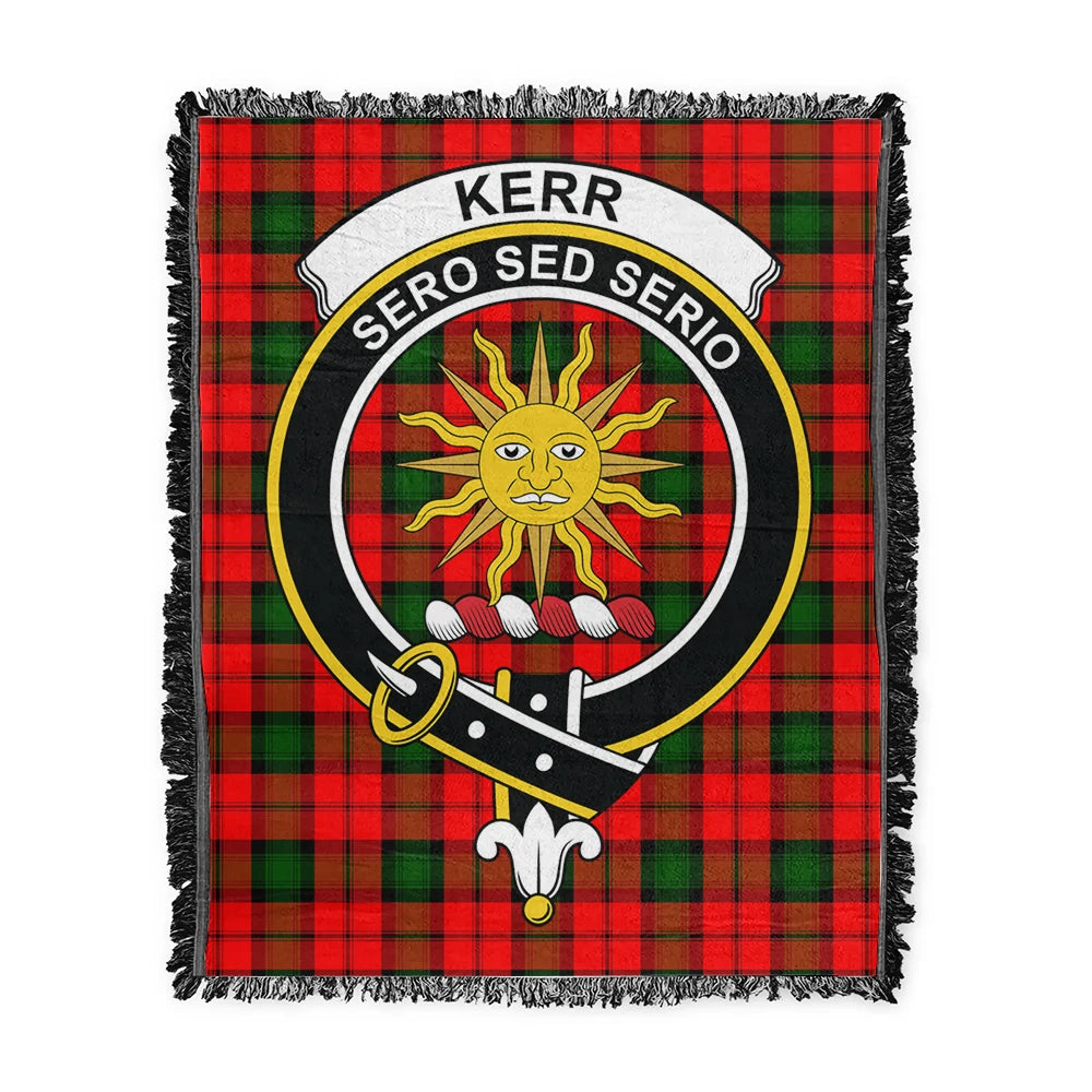 Scottish Tartan Kerr Modern Clan Woven Blanket Crest Style