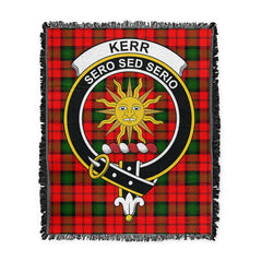 Scottish Tartan Kerr Modern Clan Woven Blanket Crest Style