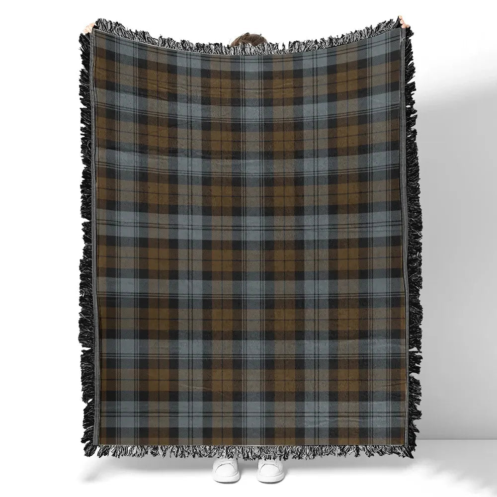 Scottish Tartan BlackWatch Weathered Clan Woven Blanket Plaid Style