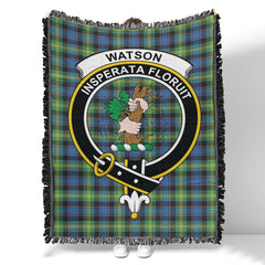 Scottish Tartan Wardlaw Modern Clan Woven Blanket Crest Style