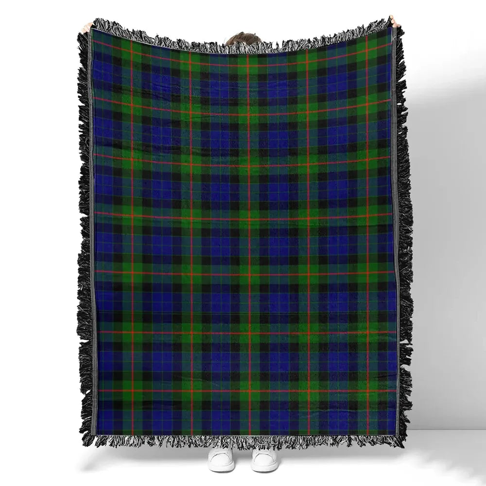 Scottish Tartan Gunn Modern Clan Woven Blanket Plaid Style