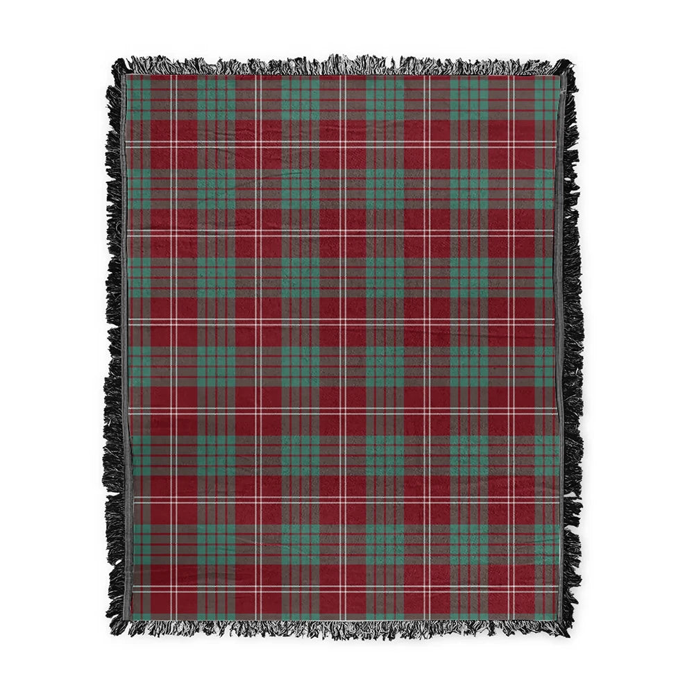 Scottish Tartan Crawford Modern Clan Woven Blanket Plaid Style