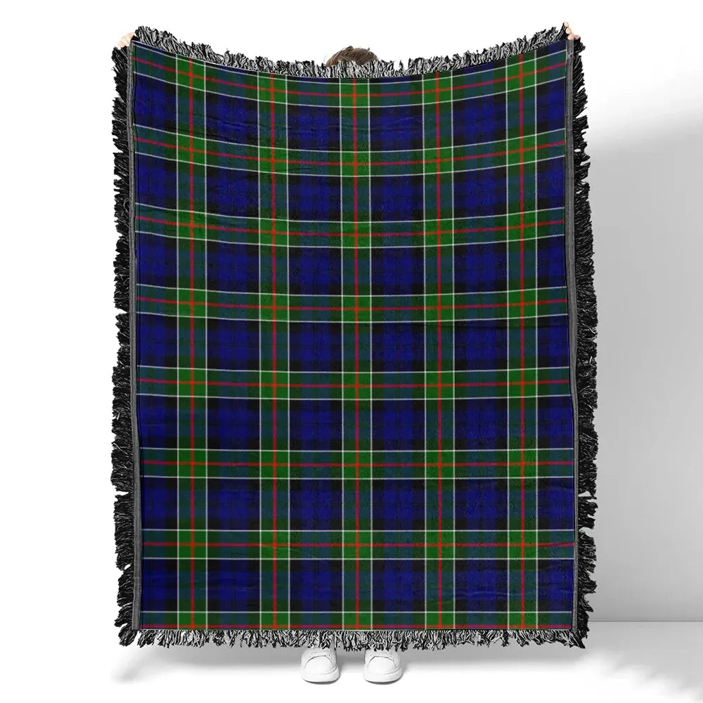 Scottish Tartan Colquhoun Modern Clan Woven Blanket Plaid Style