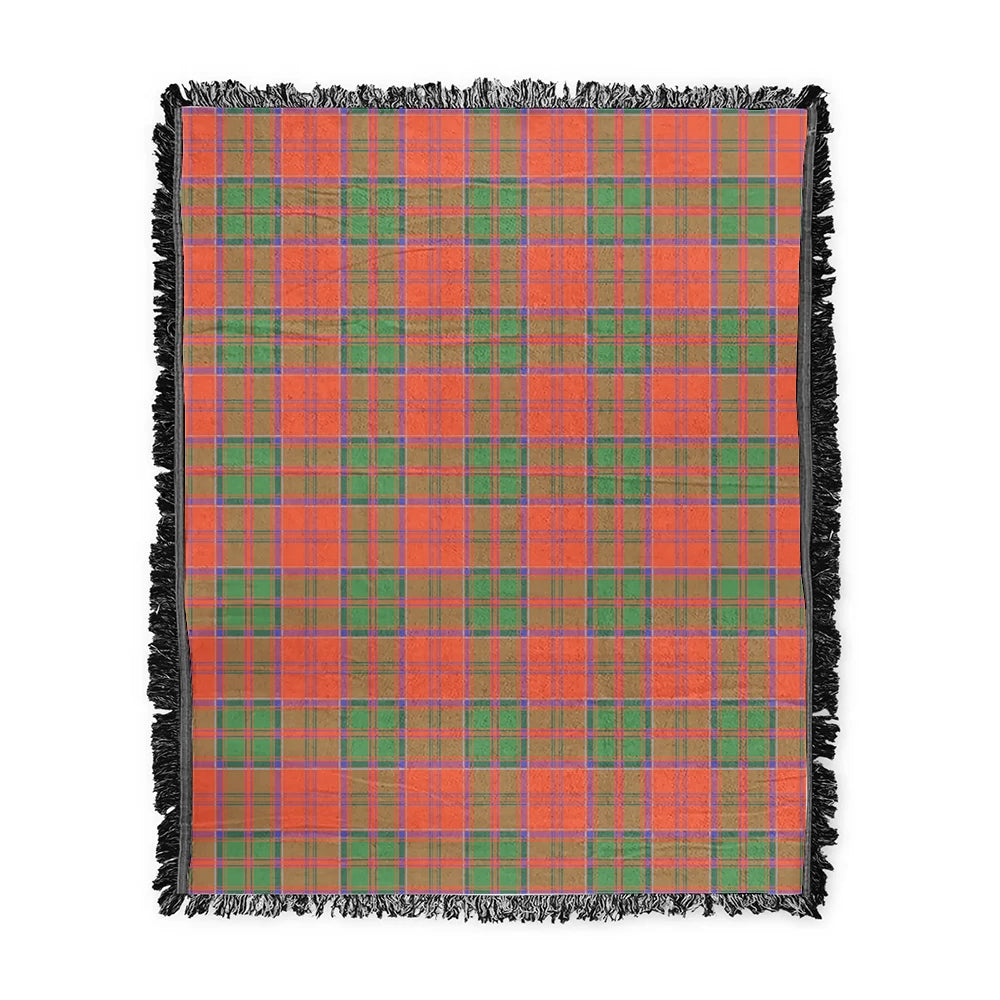 Scottish Tartan Grant Ancient Clan Woven Blanket Plaid Style