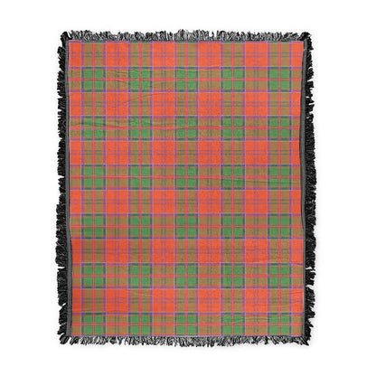 Scottish Tartan Grant Ancient Clan Woven Blanket Plaid Style