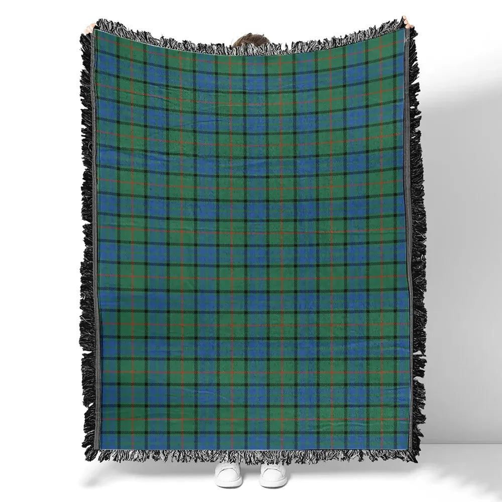 Scottish Tartan Lauder Clan Woven Blanket Plaid Style