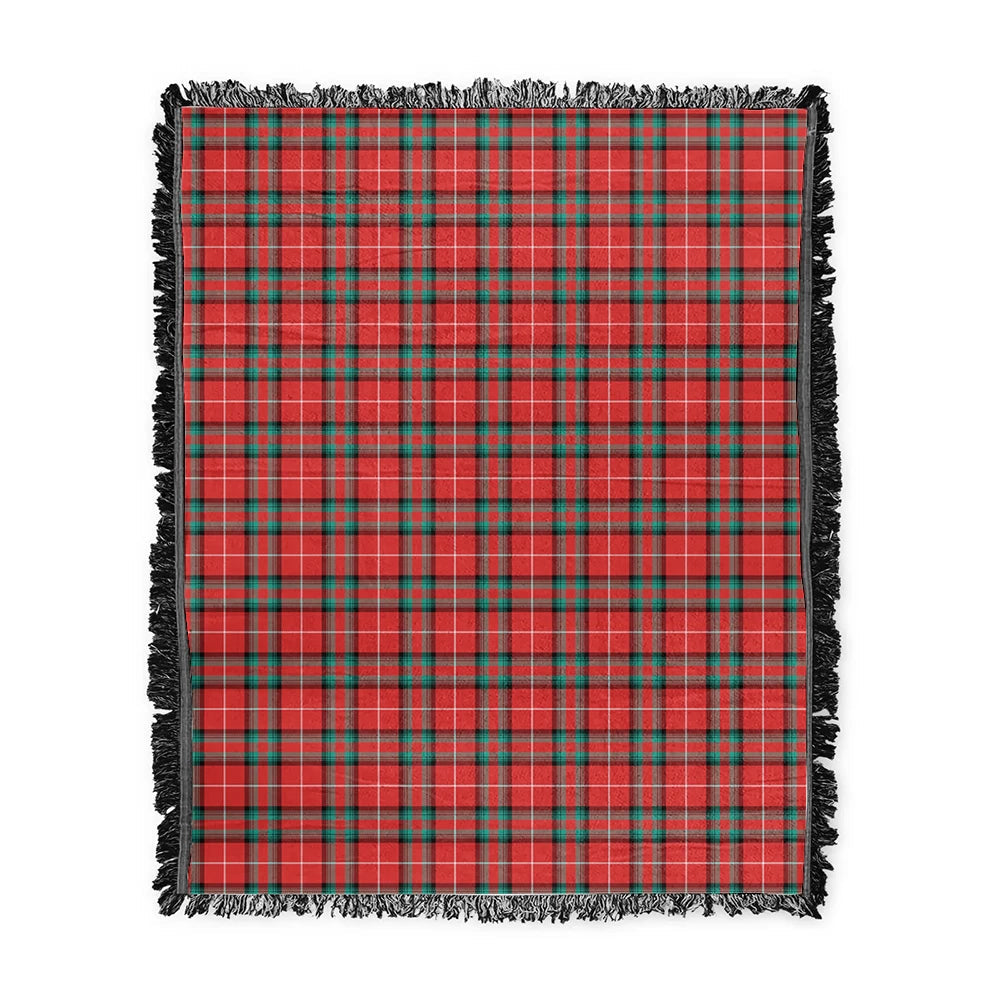 Scottish Tartan Stuart of Bute Clan Woven Blanket Plaid Style
