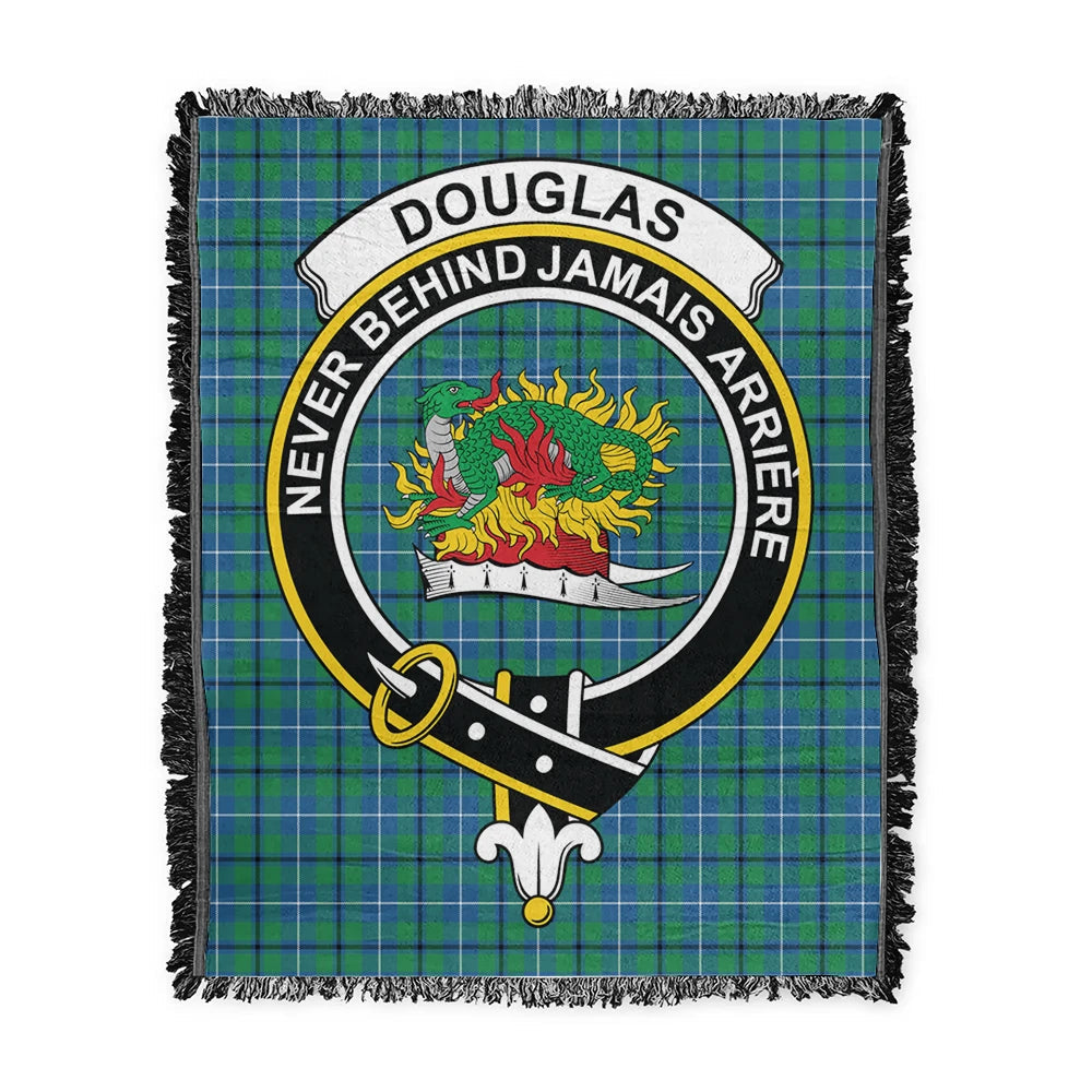 Scottish Tartan Douglas Ancient Clan Woven Blanket Crest Style