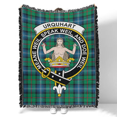 Scottish Tartan Tweedside District Clan Woven Blanket Crest Style