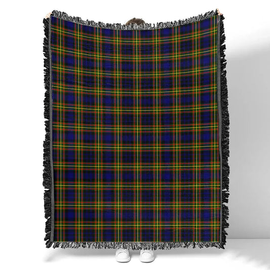 Scottish Tartan MacLellan Modern Clan Woven Blanket Plaid Style