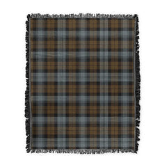 Scottish Tartan BlackWatch Weathered Clan Woven Blanket Plaid Style
