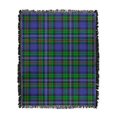 Scottish Tartan Robertson Hunting Modern Clan Woven Blanket Plaid Style