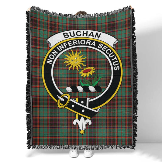 Scottish Tartan Buchan Ancient Clan Woven Blanket Crest Style