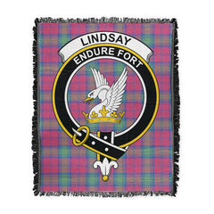 Scottish Tartan Lindsay Ancient Clan Woven Blanket Crest Style