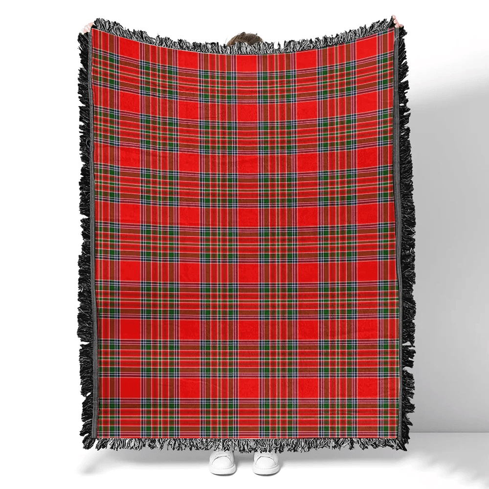 Scottish Tartan MacBean Modern Clan Woven Blanket Plaid Style