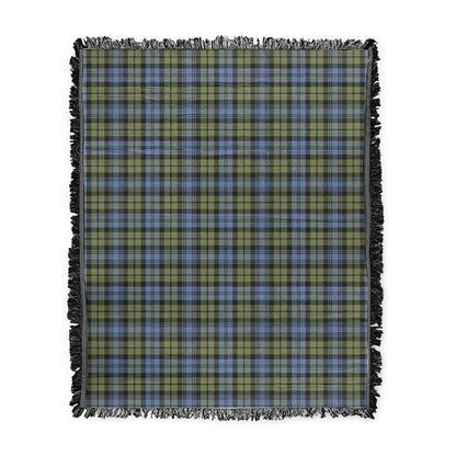 Scottish Tartan Campbell Faded Clan Woven Blanket Plaid Style