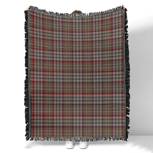 Scottish Tartan Nicolson Hunting Weathered Clan Woven Blanket Plaid Style