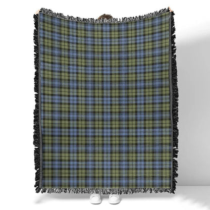 Scottish Tartan Campbell Faded Clan Woven Blanket Plaid Style