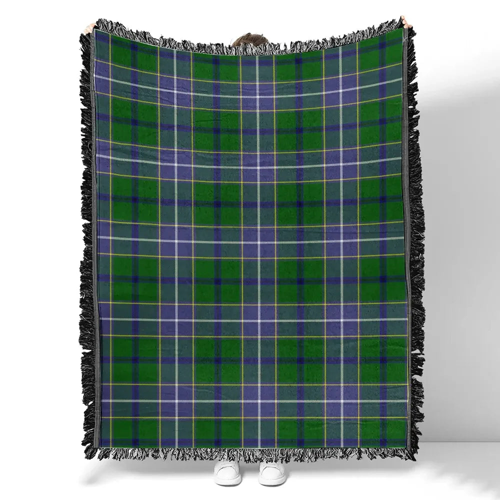 Scottish Tartan Wishart Hunting Modern Clan Woven Blanket Plaid Style