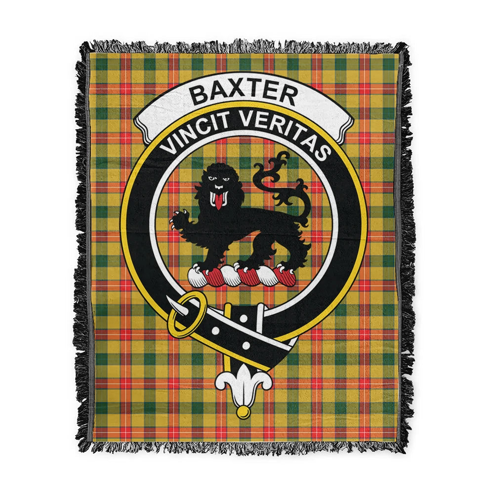 Scottish Tartan Baxter Modern Clan Woven Blanket Crest Style