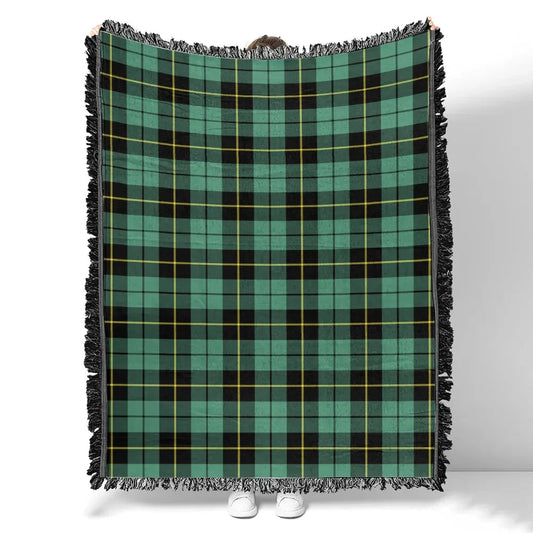 Scottish Tartan Wallace Hunting Ancient Clan Woven Blanket Plaid Style