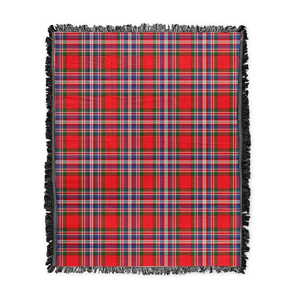 Scottish Tartan MacFarlane Modern Clan Woven Blanket Plaid Style