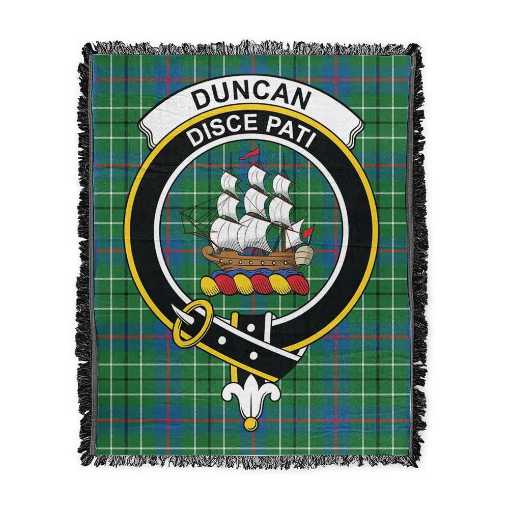 Scottish Tartan Duncan Ancient Clan Woven Blanket Crest Style