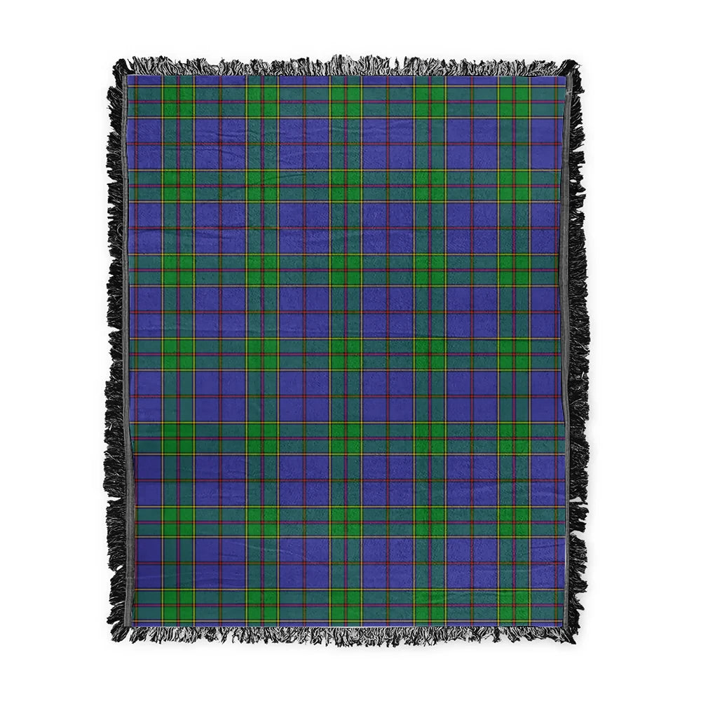 Scottish Tartan Strachan Clan Woven Blanket Plaid Style