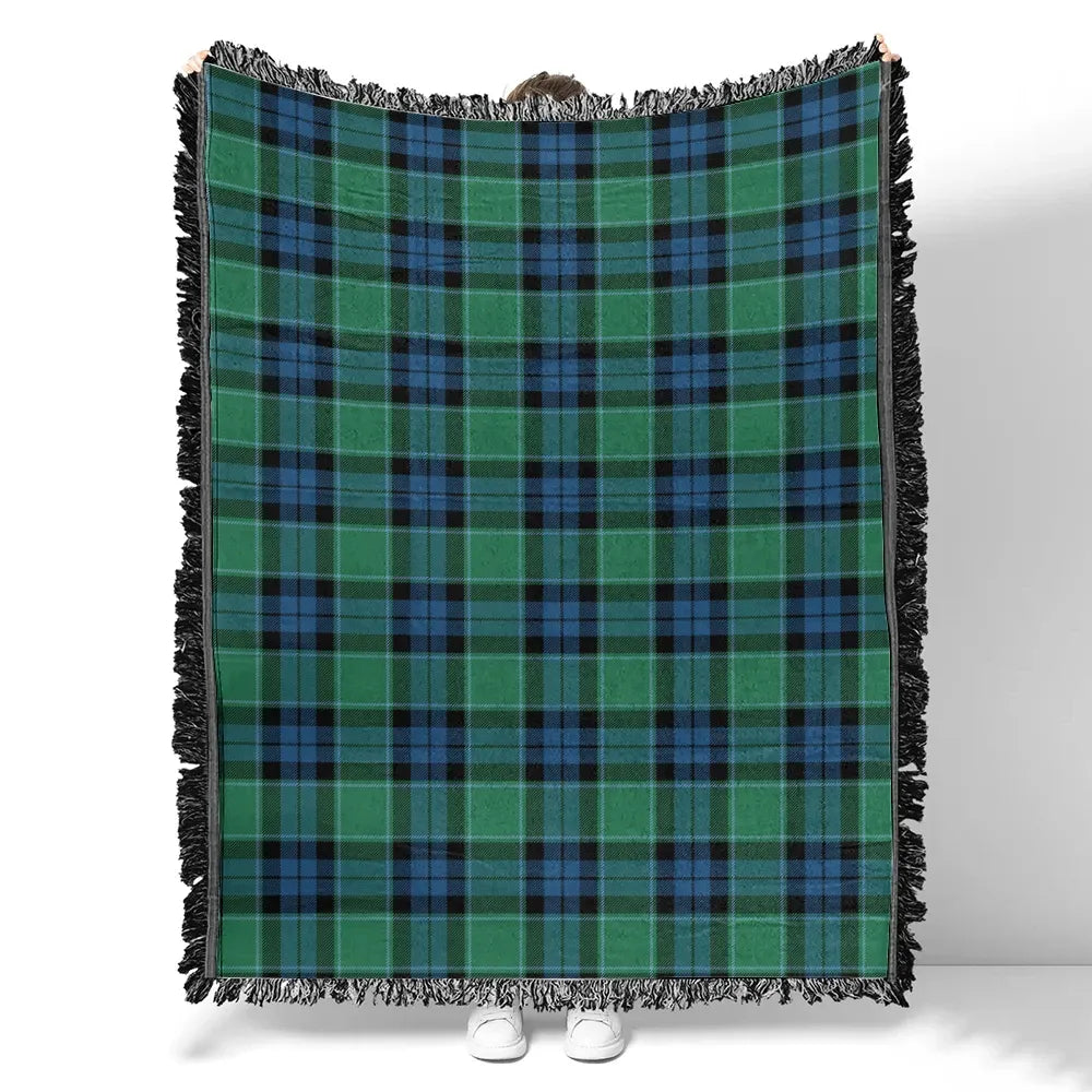 Scottish Tartan Graham of Menteith Ancient Clan Woven Blanket Plaid Style
