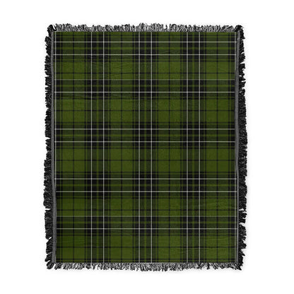 Scottish Tartan MacLean Hunting Ancient Clan Woven Blanket Plaid Style