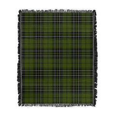 Scottish Tartan MacLean Hunting Ancient Clan Woven Blanket Plaid Style