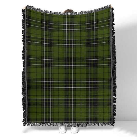 Scottish Tartan MacLean Hunting Ancient Clan Woven Blanket Plaid Style