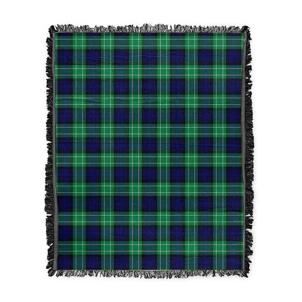 Scottish Tartan Abercrombie Clan Woven Blanket Plaid Style