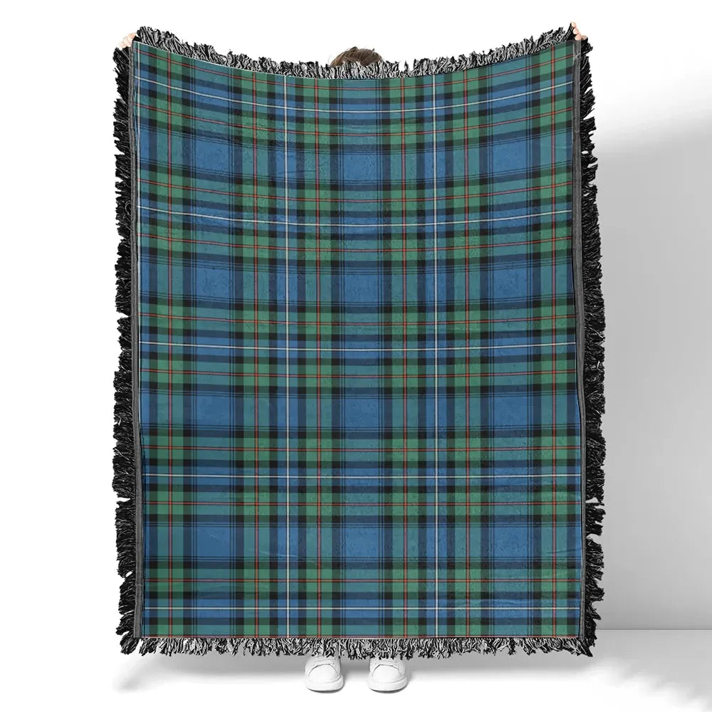 Scottish Tartan Robertson Hunting Ancient Clan Woven Blanket Plaid Style